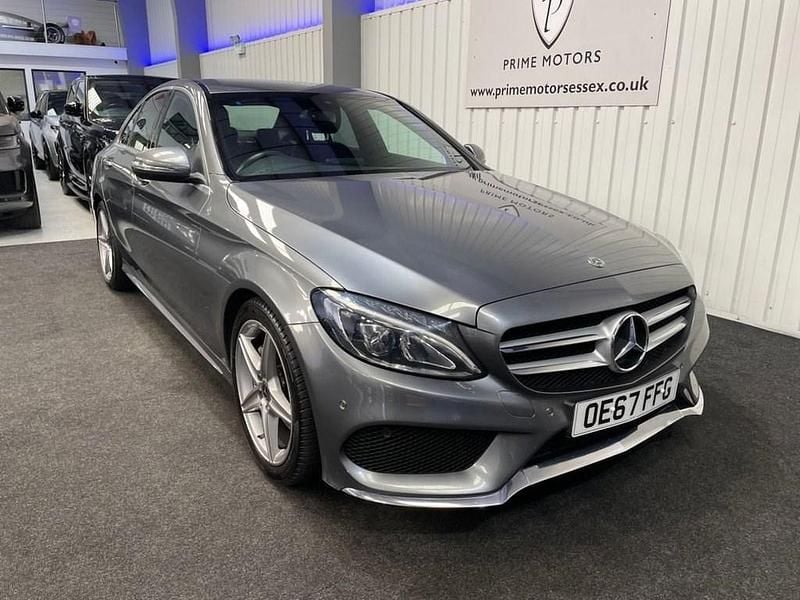 Grey Used 2018 Mercedes C220 AMG line Sedan | £9,749 (Good price) - Image 1/4