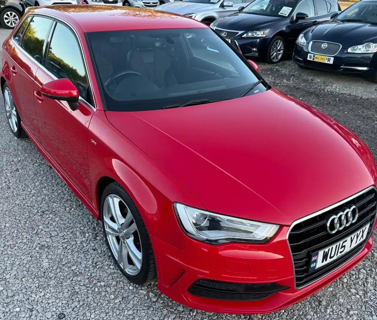 Used Audi A3 S-Line 2015 Red Hatchback