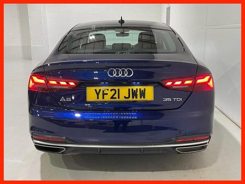 Used Audi A5 Sportback Sport 163 HP (119 kW) 2021 Blue Hatchback