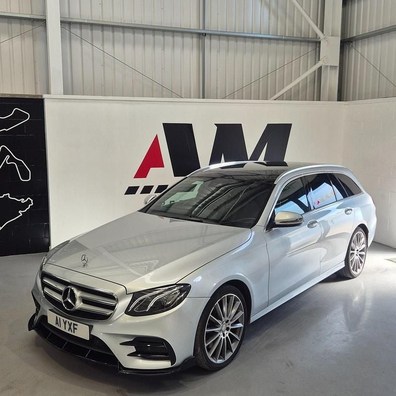 Used Mercedes E350 AMG Line Premium 258 HP (189 kW) 2017 Silver Estate