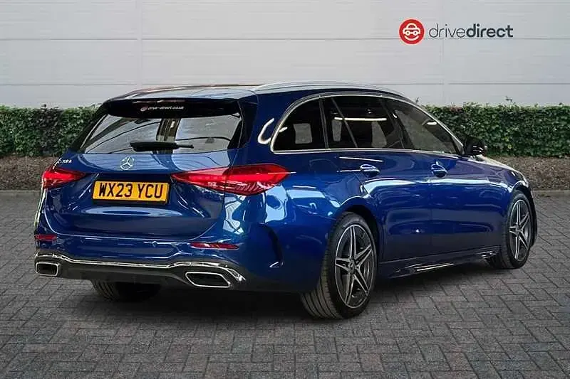 Used Mercedes C200 AMG line 2023 Blue Estate