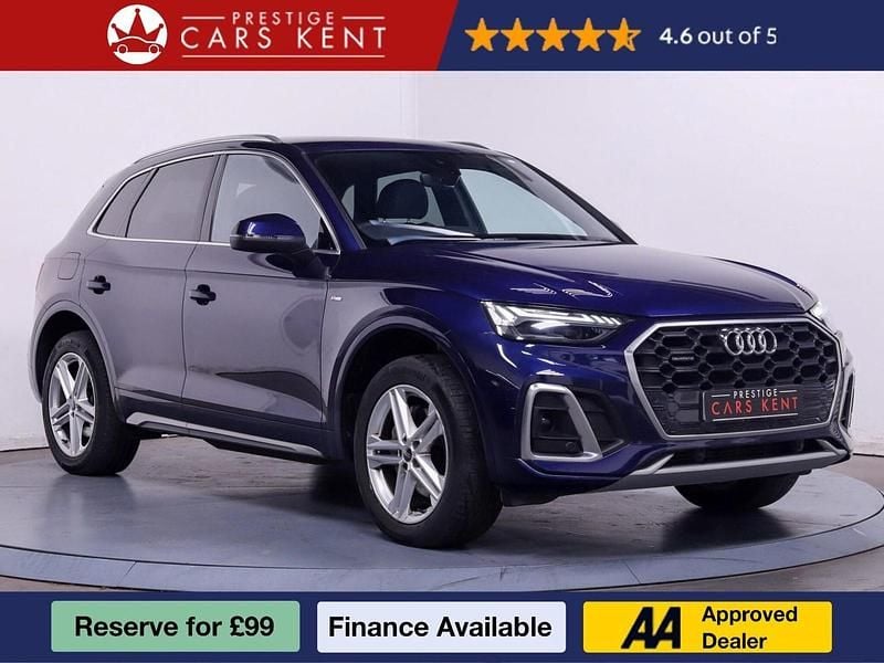Blue Used 2021 Audi Q5 S-Line SUV | £26,799 (Super price) - Image 1/4