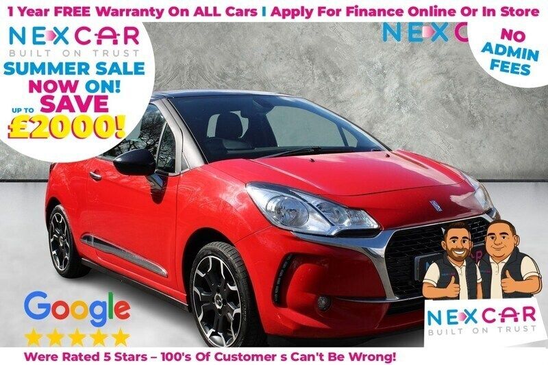 Red Used 2016 DS Automobiles DS3 Elegance Hatchback | £3,999 (Fair price) - Image 1/4