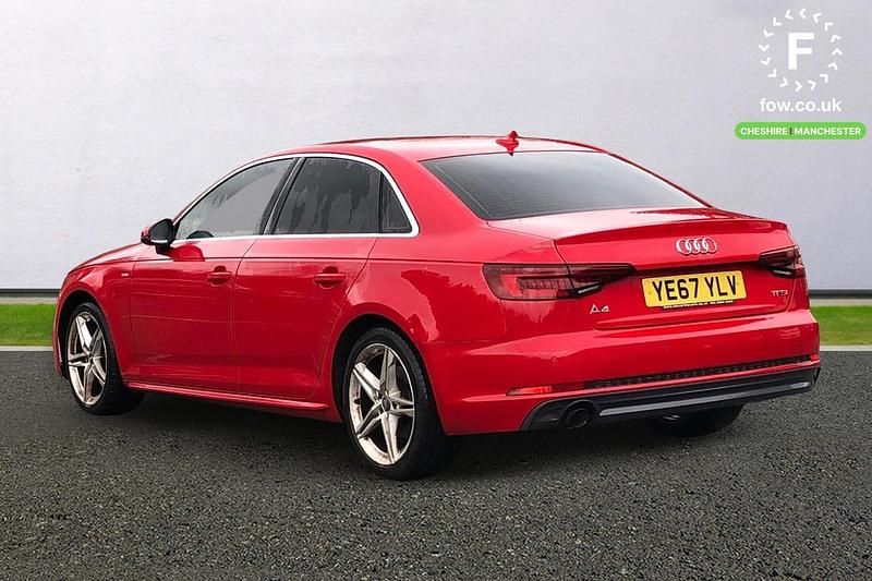 Used Audi A4 S-Line 150 HP (110 kW) 2017 Red Sedan