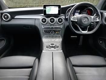 Used Mercedes C220 AMG line 170 HP (125 kW) 2018 Silver Coupe