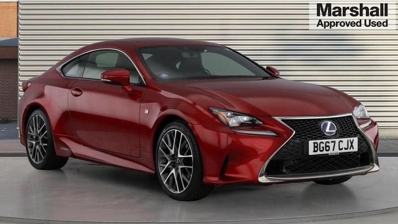 Red Used 2017 Lexus RC300h Sport Line Coupe | £19,202 (Fair price) - Image 1/4