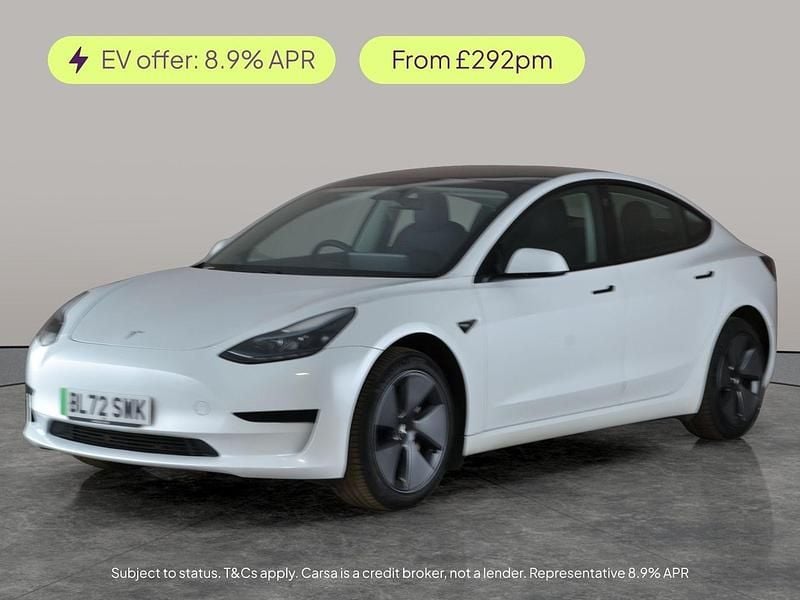 White Used 2022 Tesla Model 3 RWD Sedan | £17,445 (Good price) - Image 1/2