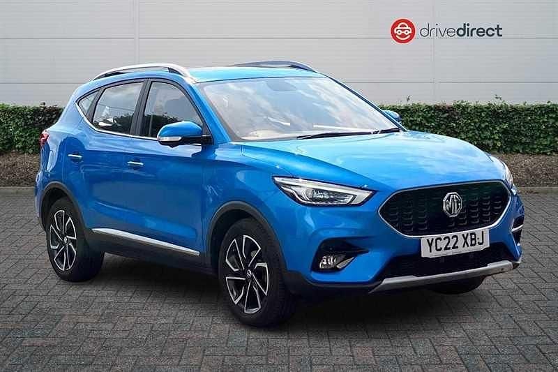 Metallic battersea blue Used 2022 MG ZS Exclusive Sedan | £13,801 (Fair price) - Image 1/4
