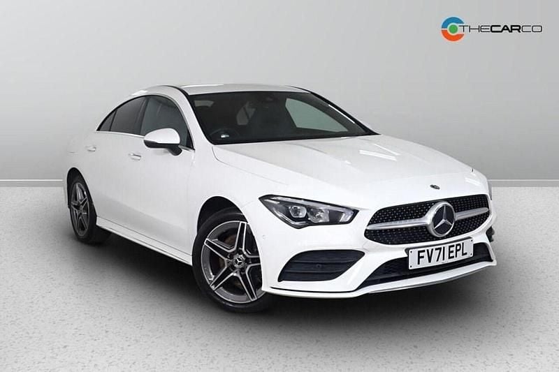 White Used 2021 Mercedes CLA250e AMG line Sedan | £21,475 (Fair price) - Image 1/3