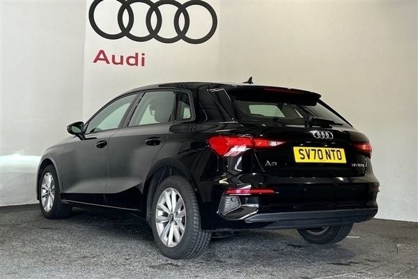 Used Audi A3 148 HP (108 kW) 2020 Black Hatchback
