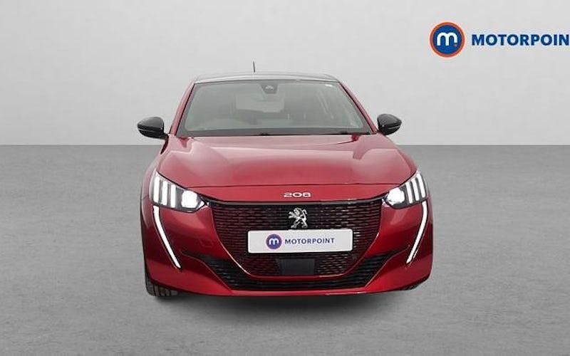 Used Peugeot e-208 GT-line 100 kW (137 HP) 2020 Red Hatchback