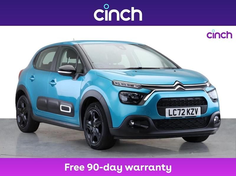 Blue Used 2022 Citroën C3 PureTech Hatchback | £9,599 (Good price) - Image 1/3