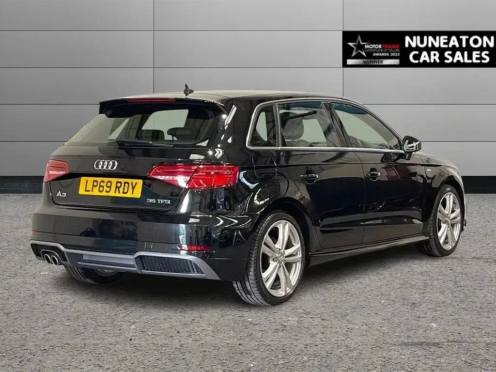 Used Audi A3 S-Line 150 HP (110 kW) 2020 Black Sedan