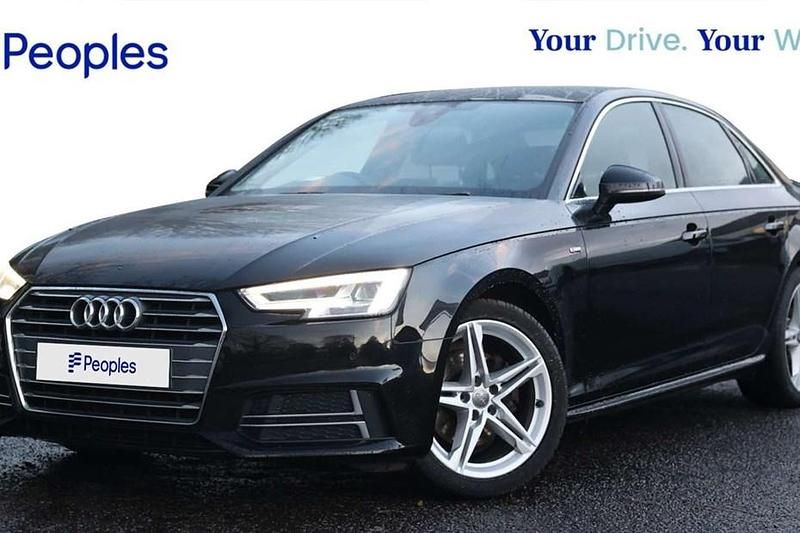 Used Audi A4 S-Line 150 HP (110 kW) 2018 Black Sedan