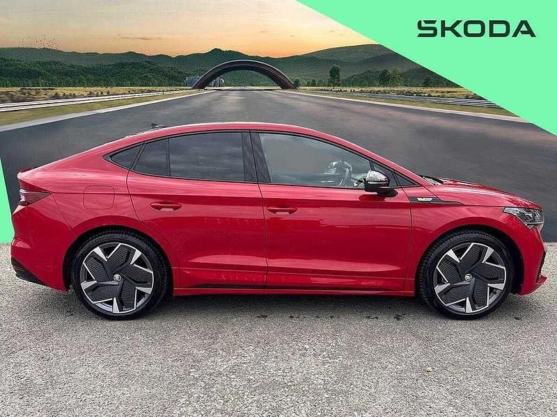 Used Skoda Enyaq iV vRS 183 kW (250 HP) 2024 Velvet red metallic SUV
