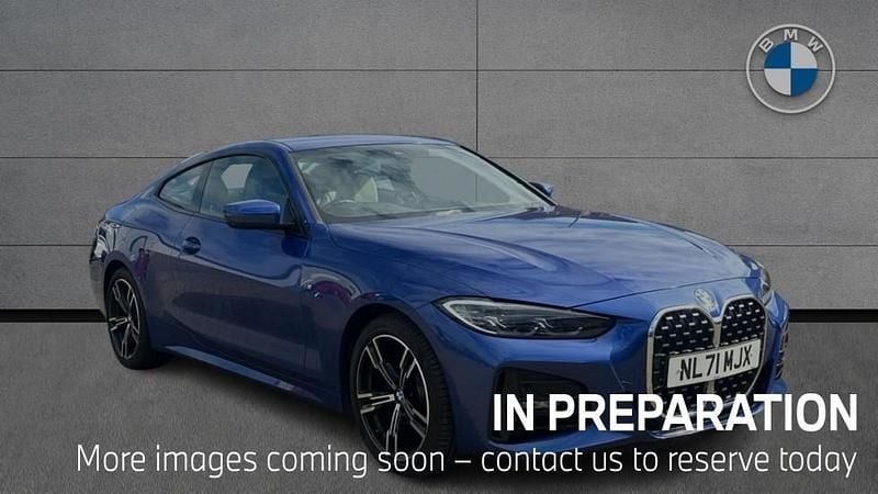 Blue Used 2021 BMW 420 M Sport Coupe | £27,967 (Expensive) - Image 1/4