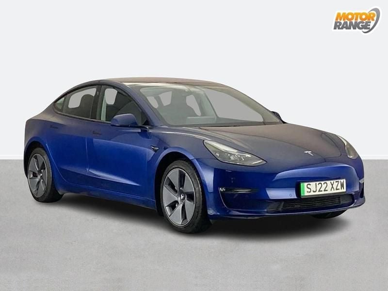 Used Tesla Model 3 Long Range AWD 366 kW (498 HP) 2022 Blue Sedan
