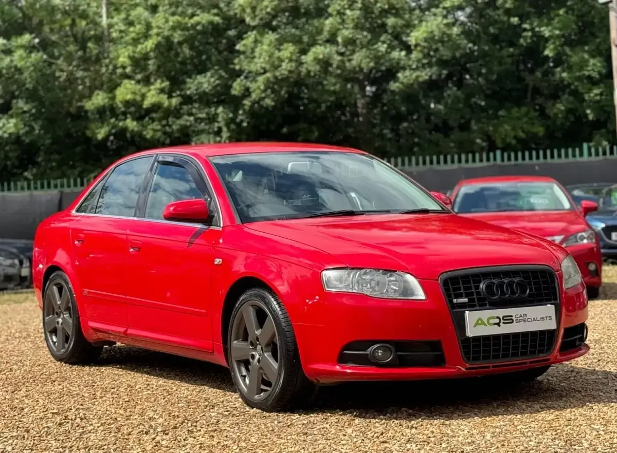 Used Audi A4 S-Line 2007 Red Sedan