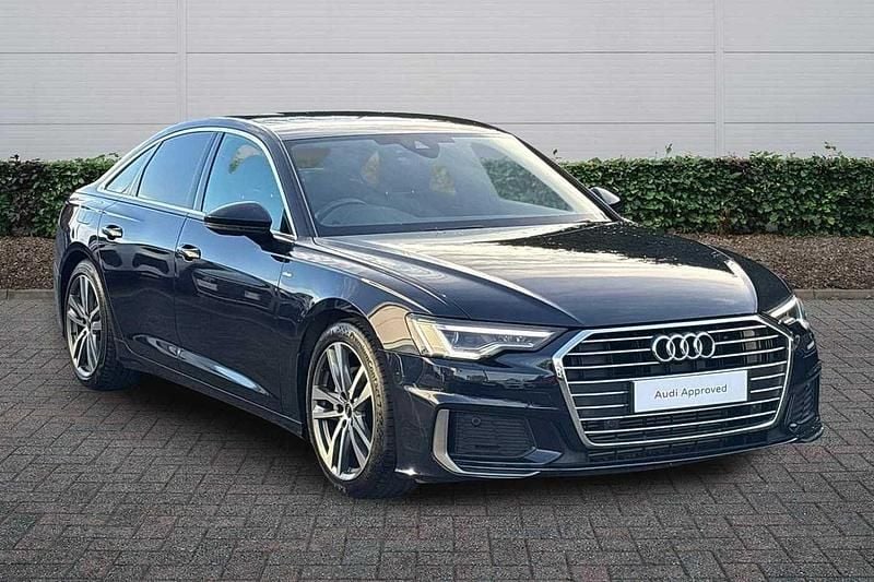 Blue Used 2022 Audi A6 S-Line Sedan | £25,693 (Fair price) - Image 1/4