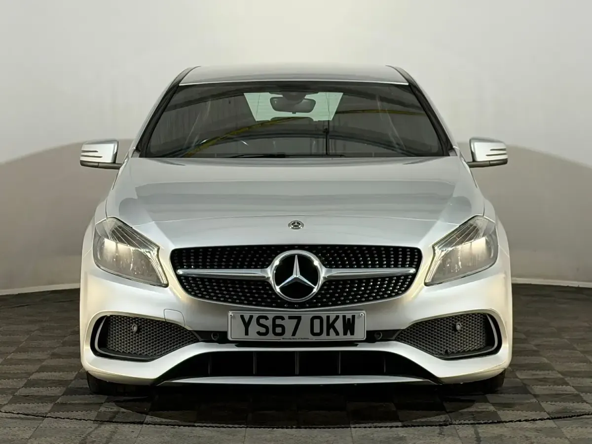Used Mercedes A200 AMG line 136 HP (100 kW) 2017 Silver Hatchback