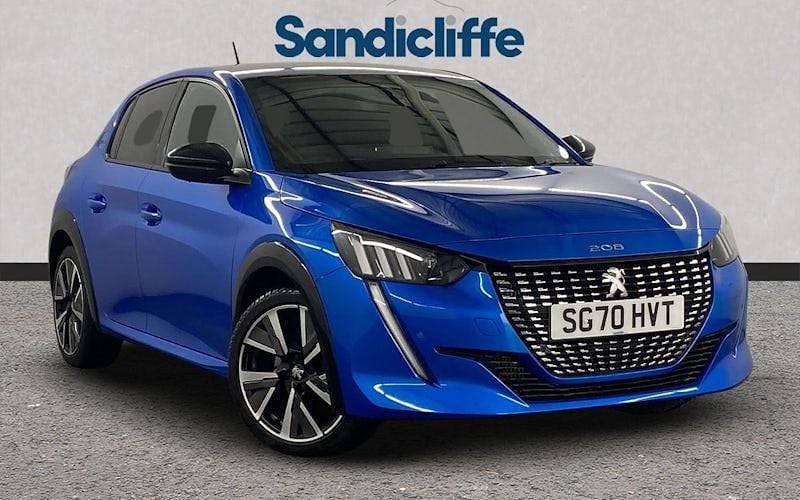 Blue Used 2020 Peugeot 208 GT-line Hatchback | £12,883 (Fair price) - Image 1/4