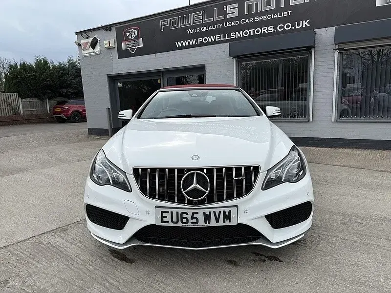 Used Mercedes E220 AMG Line Premium 177 HP (130 kW) 2015 White Cabriolet