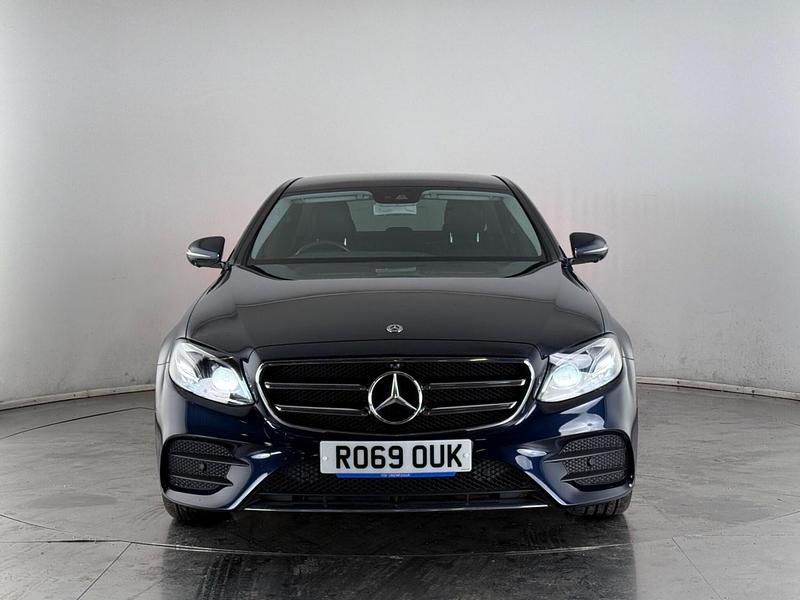 Used Mercedes E220 AMG line 194 HP (142 kW) 2019 Blue Sedan