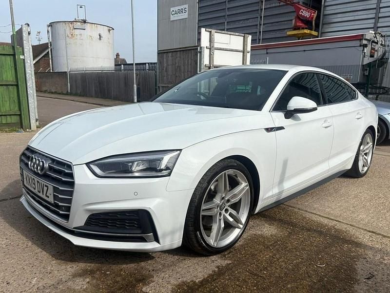 Used Audi A5 Sportback S-Line 190 HP (139 kW) 2019 White Hatchback
