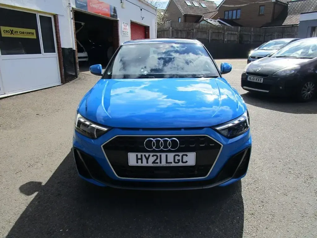 Begagnad Audi A1 Sportback S-Line 95 HK (69 kW) 2021 Blå Halvkombi