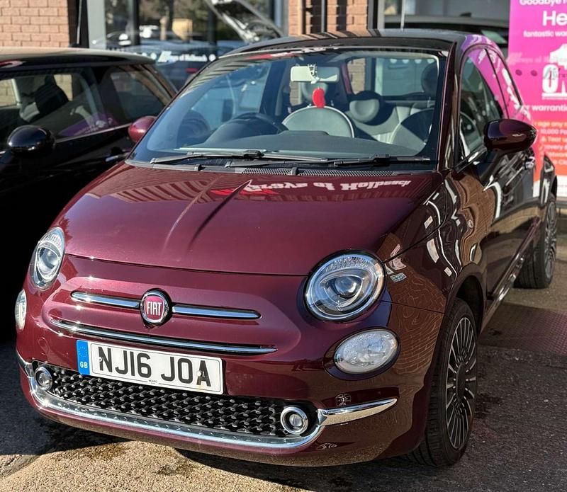 Used Fiat 500 Lounge 2016 Red Hatchback