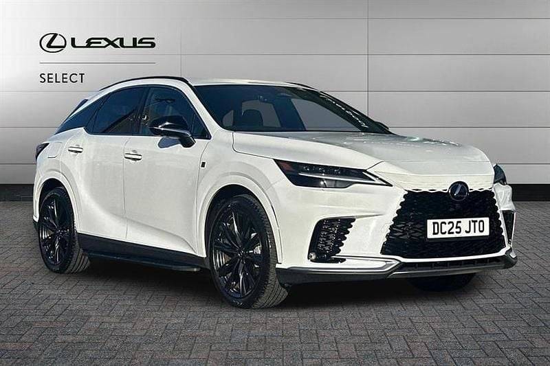 F sport white Used 2025 Lexus RX450h+ Sport Design Packet SUV | £58,970 - Image 1/4