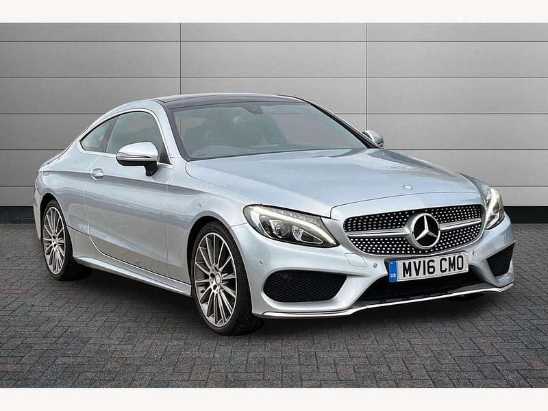 Silver Used 2016 Mercedes C220 AMG Line Premium Coupe | £13,750 (Fair price) - Image 1/2