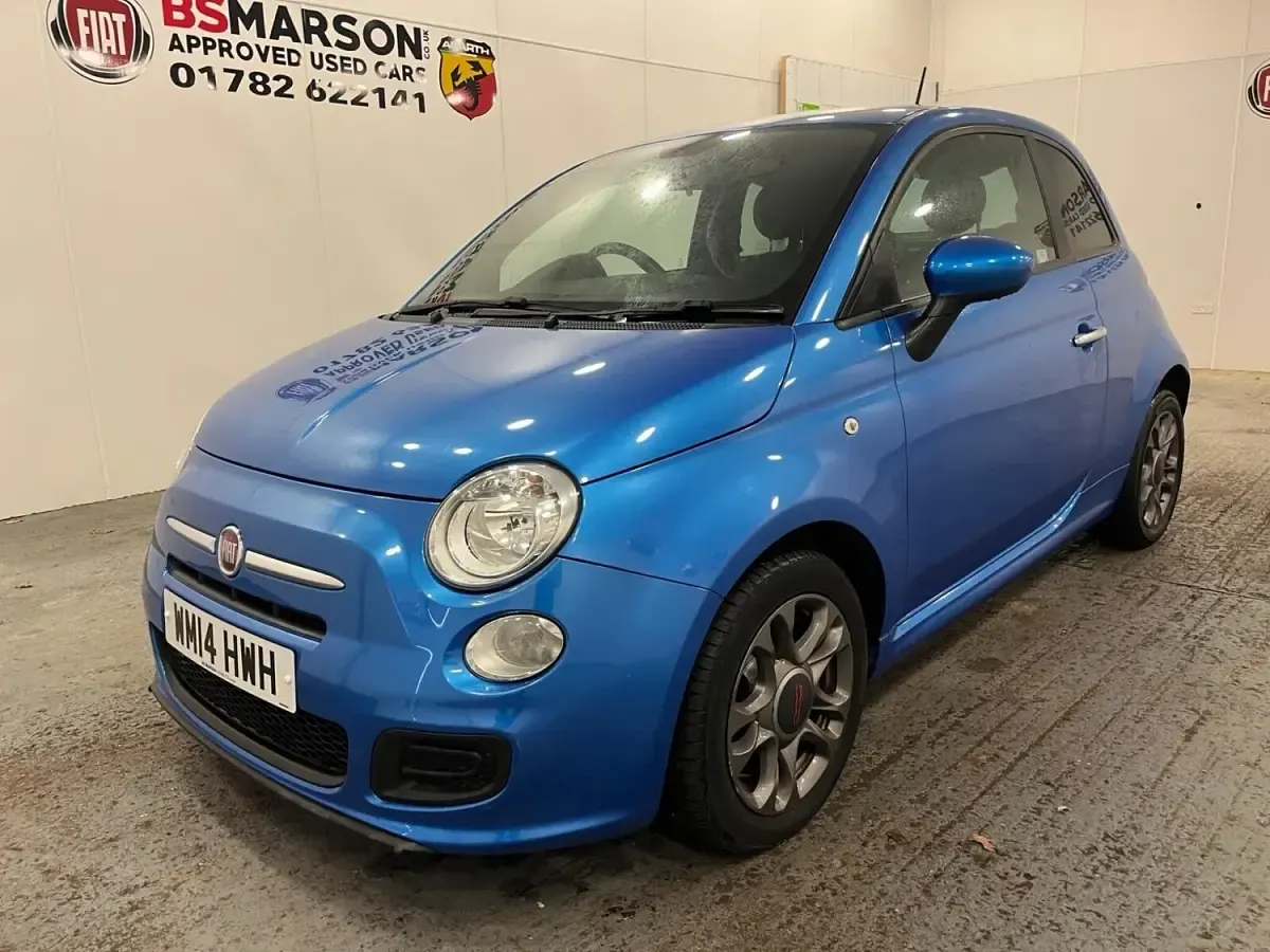 Used Fiat 500 S 69 HP (50 kW) 2014 Blue Hatchback