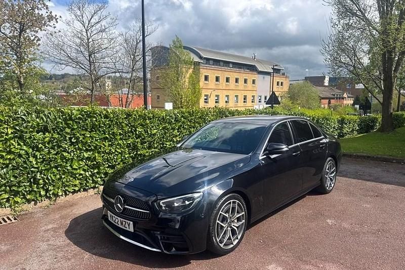 Used Mercedes E200 AMG line 200 HP (147 kW) 2022 Black Sedan