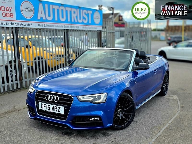 Blue Used 2015 Audi A5 Cabriolet S-Line Cabriolet | £10,495 (Fair price) - Image 1/3