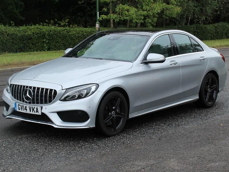 Silver Used 2014 Mercedes C250 AMG line Sedan | £13,450 (A bit pricey) - Image 1/4