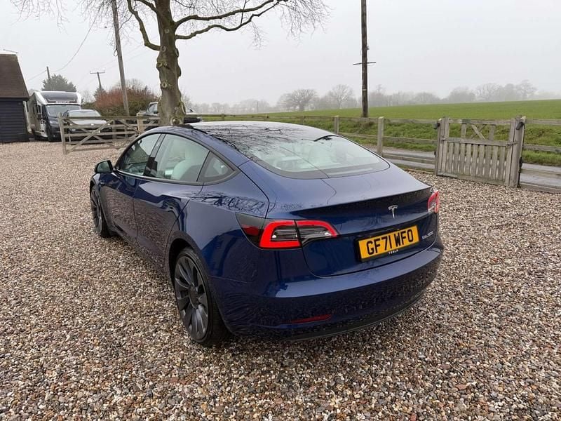 Used Tesla Model 3 Performance 461 kW (627 HP) 2021 Blue Sedan