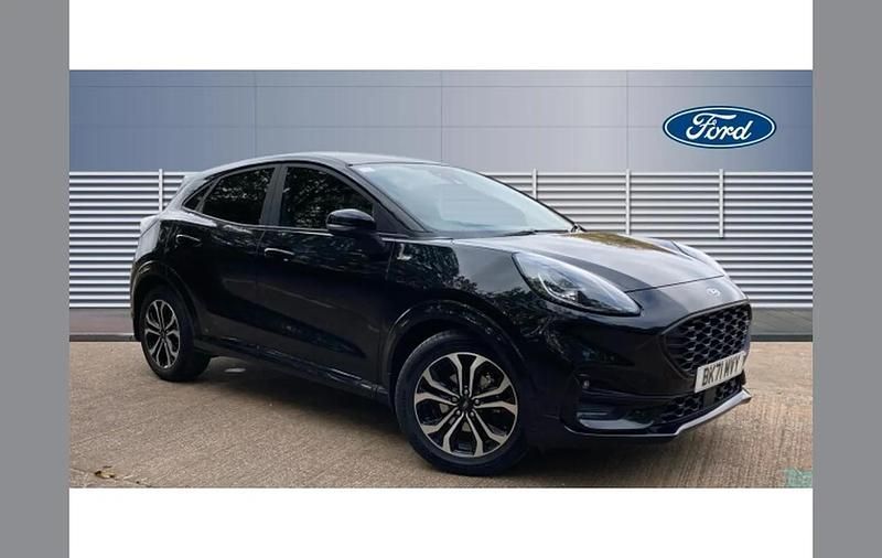 Black Used 2021 Ford Puma Gen-E ST-Line SUV | £14,430 (Fair price) - Image 1/4