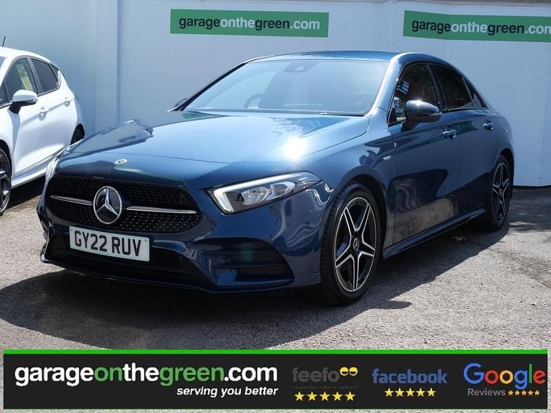 Denim blue metallic Used 2022 Mercedes A200 Executive Sedan | £22,995 (Fair price) - Image 1/4