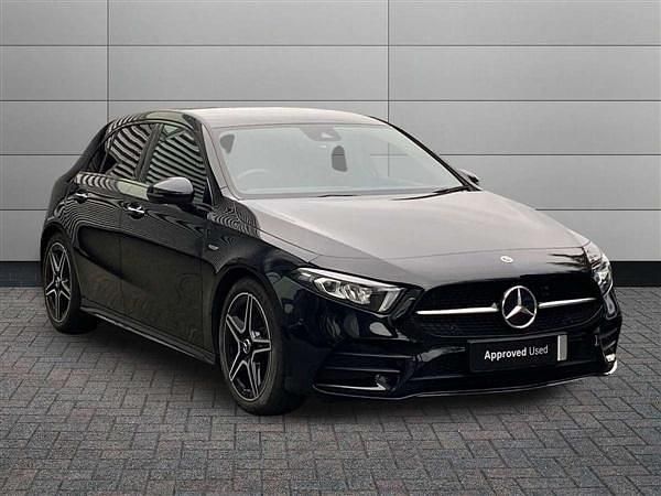 Black Used 2021 Mercedes A180 AMG Line Premium Hatchback | £22,495 (Expensive) - Image 1/4