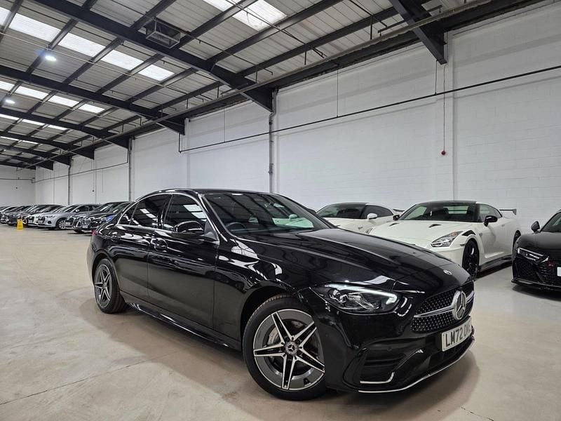 Used Mercedes C300e AMG line 2022 Black Sedan