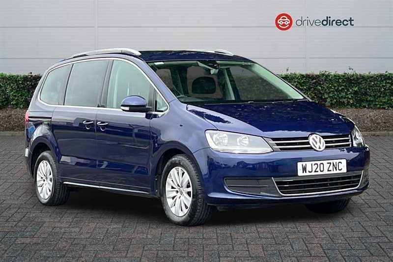 Blue Used 2020 VW Sharan SE MPV | £14,697 (Fair price) - Image 1/4