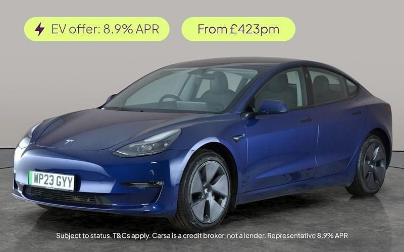 Blue Used 2023 Tesla Model 3 Long Range AWD Sedan | £22,880 (Fair price) - Image 1/3