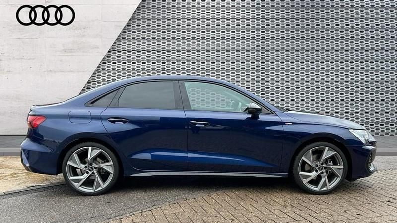 Used Audi A3 Black Edition 150 HP (110 kW) 2025 Blue Sedan