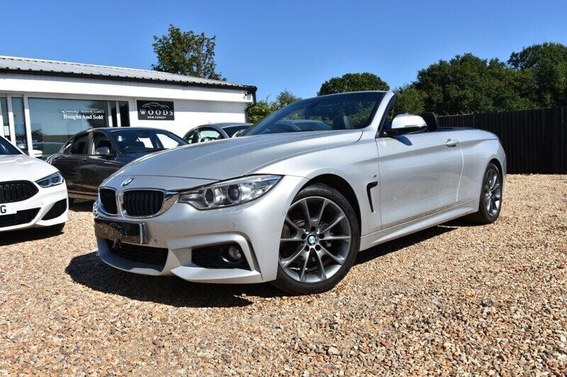 Silver Used 2016 BMW 428 M Sport Cabriolet | £11,995 (Fair price) - Image 1/4