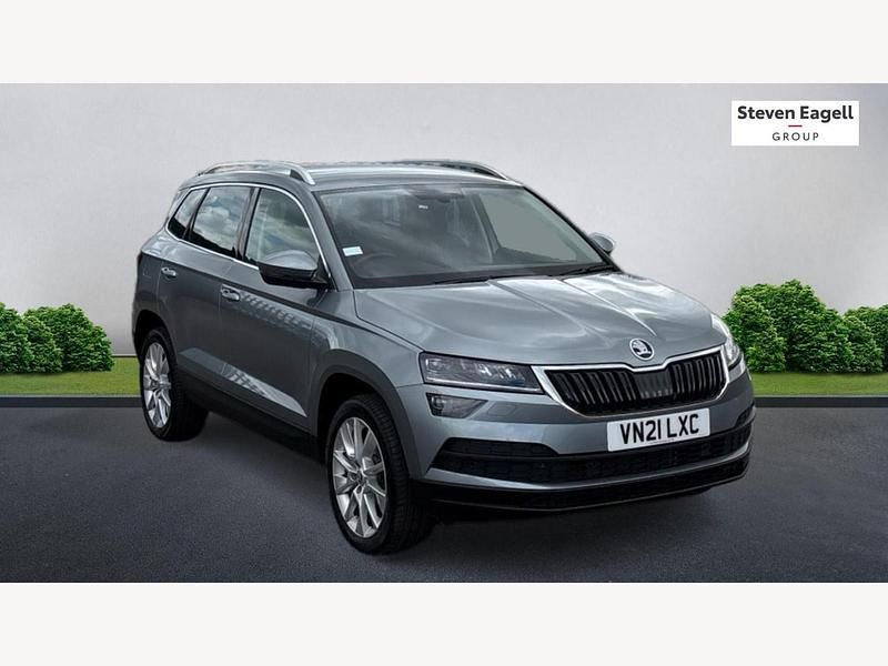 Grey Used 2021 Skoda Karoq SE L SUV | £18,299 (Good price) - Image 1/3