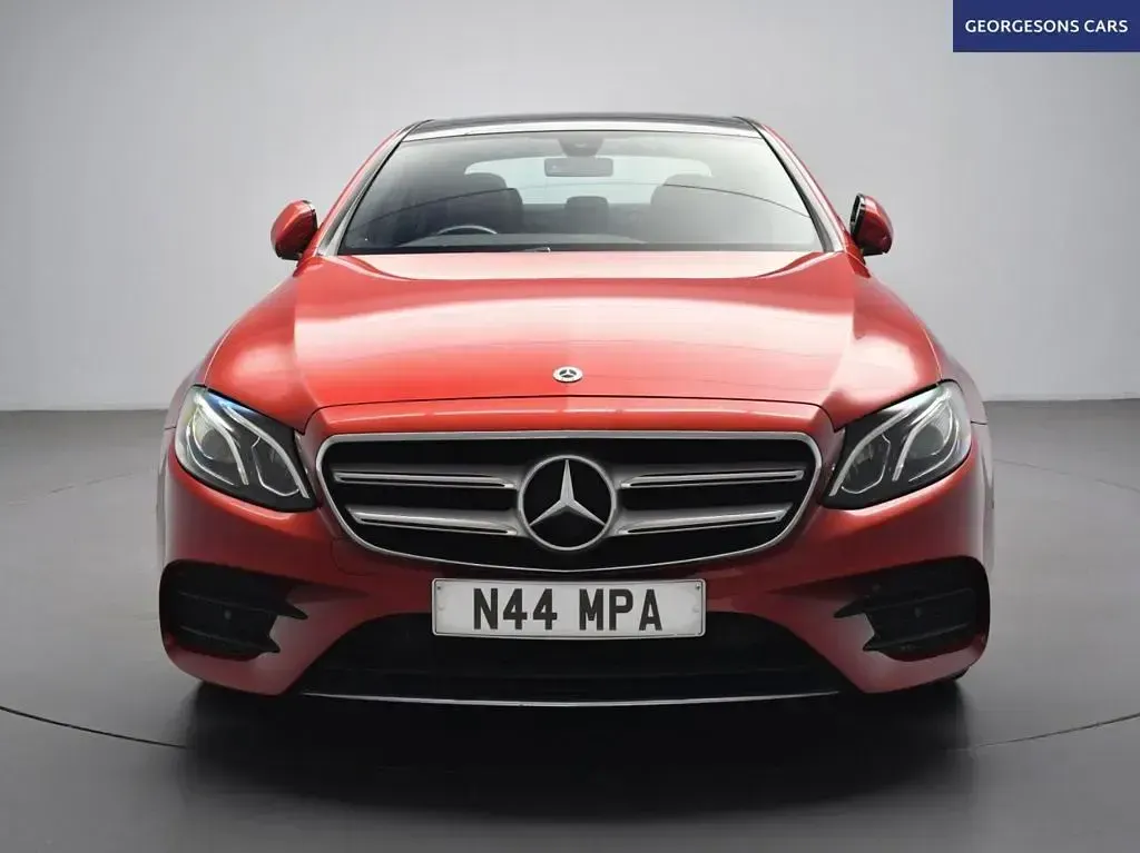 Used Mercedes E220 AMG line 194 HP (142 kW) 2017 Red Sedan