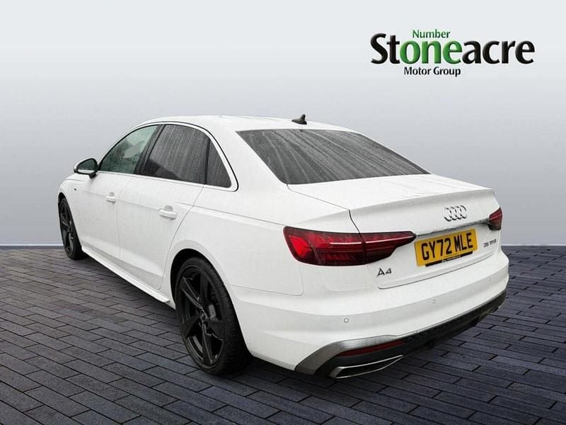 Used Audi A4 S-Line 150 HP (110 kW) 2022 White Sedan