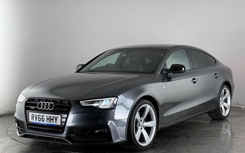 Used Audi A5 Sportback Black Edition 190 HP (139 kW) 2015 Grey Hatchback