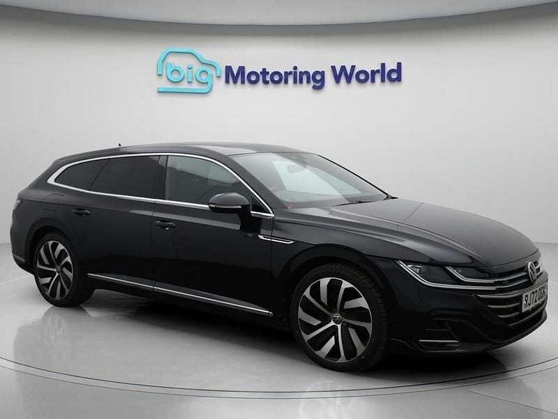 Black Used 2022 VW Arteon R-line Estate | £21,500 (Good price) - Image 1/4